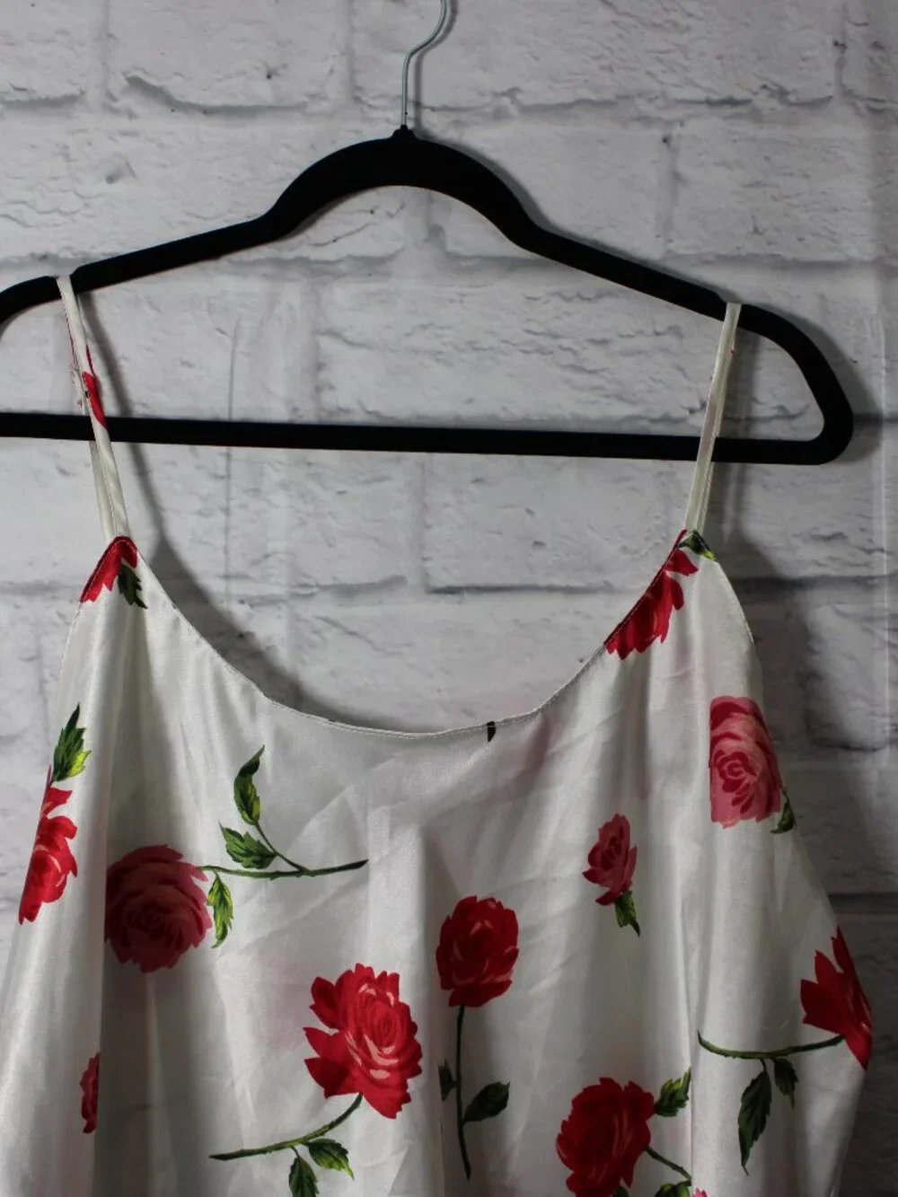 Go Softly Satin Nightgown Plus 3X Strappy Scoop Neck Spring Summer